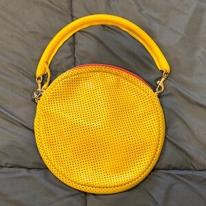 Clare V. Yellow circle Perforated Women's Handbag